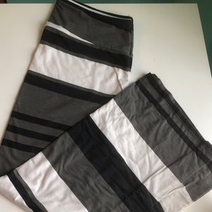 Striped cotton maxi skirt sz L